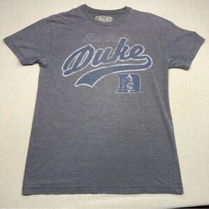 Gray Duke Blue Devils Graphic Tee by e5 - Size Small